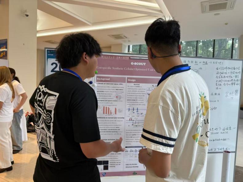 Discussion of the G-SCOUT project poster.
